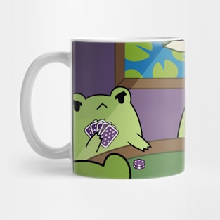 Frogs Playing Poker Mug